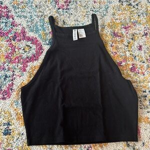 H&M cropped high neck shirt